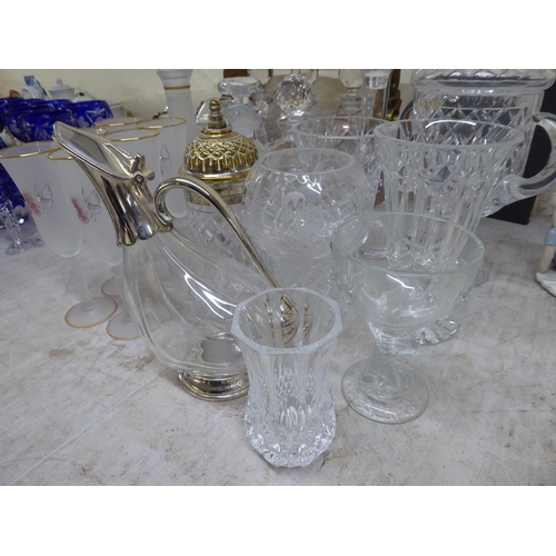 56 - Glassware: to include decanters; and a carafe