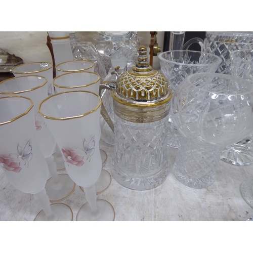 56 - Glassware: to include decanters; and a carafe