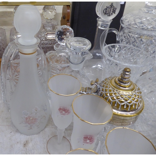 56 - Glassware: to include decanters; and a carafe