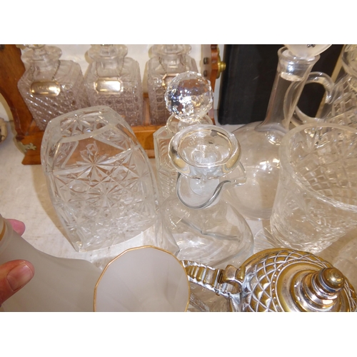 56 - Glassware: to include decanters; and a carafe