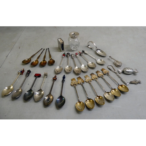 71 - Silver and silver plated items: to include themed collector's teaspoons