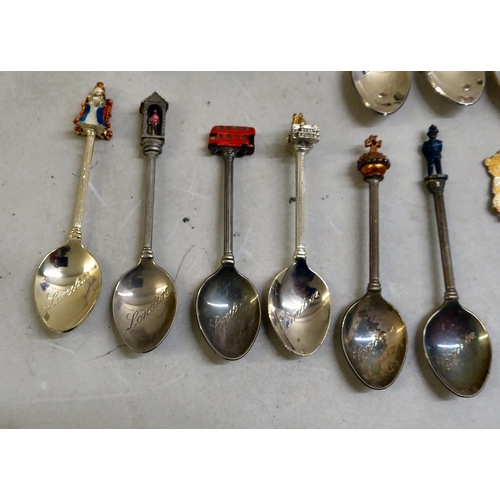 71 - Silver and silver plated items: to include themed collector's teaspoons