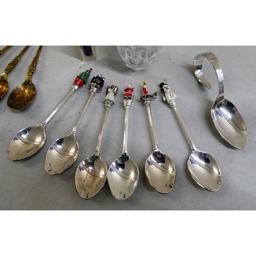 71 - Silver and silver plated items: to include themed collector's teaspoons