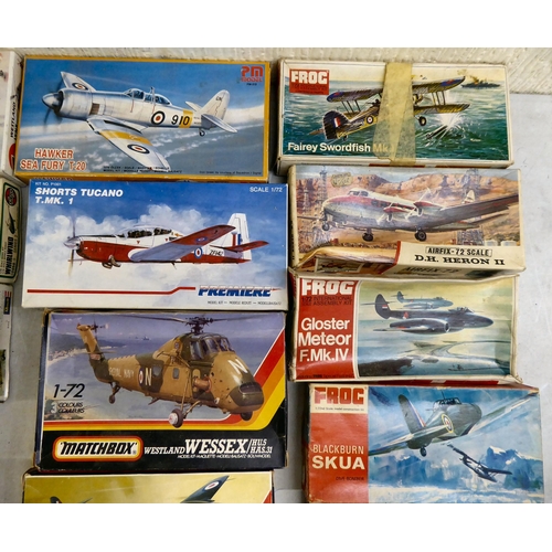 90 - Novo, FROC and other various scale model kits, featuring Aircraft  (completeness not guaranteed... 