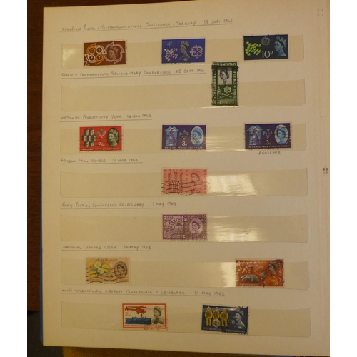 362 - Uncollated postage stamps, viz. four albums of Great Britain postage stamps, mint and used; and pres... 