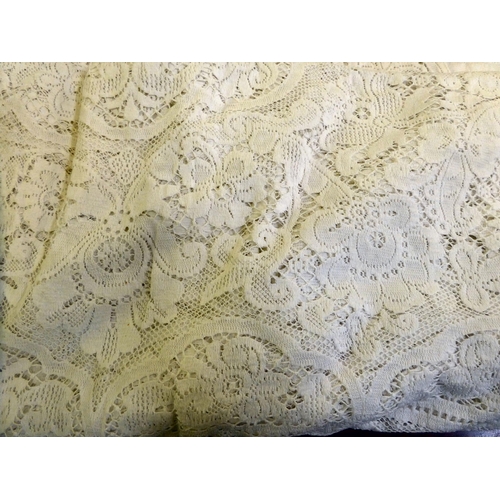 30 - A pair of early 20thC lacework bedspreads