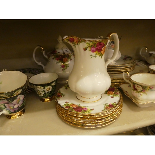 55 - Variously patterned Royal Albert bone china tableware