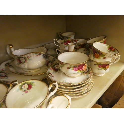 55 - Variously patterned Royal Albert bone china tableware