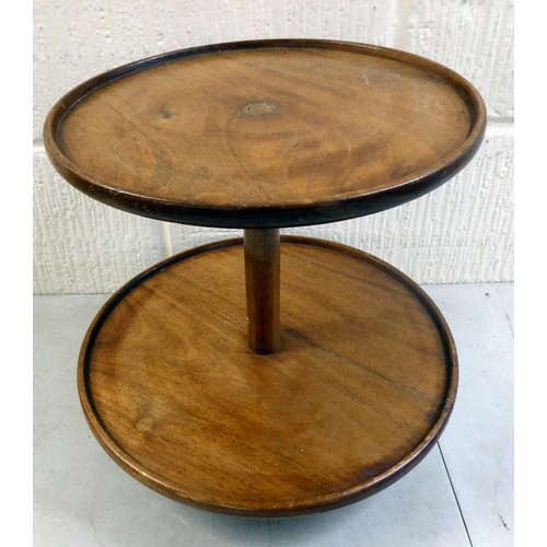 144 - Three wooden items: to include a trader's type Regency tip-top pedestal centre table  8