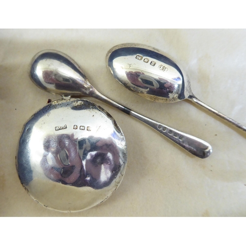 1 - Silver items: to include condiments; and flatware  mixed marks