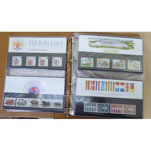 102 - Seven albums of uncollated, mainly First Day covers and presentation packs