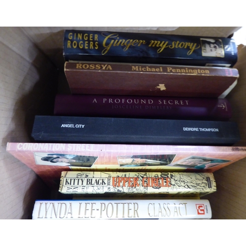 134 - Books: cinema, theatrical and entertainment themed  some Limited Editions, some personally dedi... 