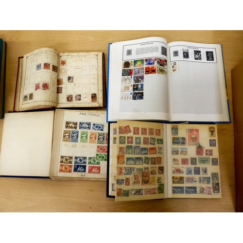 145 - Postage stamps, in multiple albums and stock books