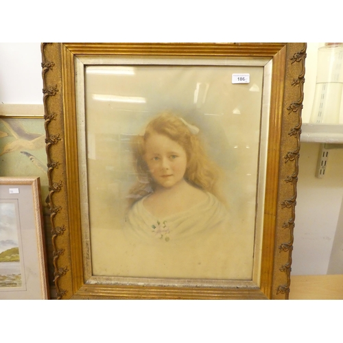 186 - Pictures: to include a head and shoulders portrait of a girl  print  22