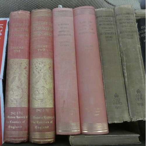 220 - Books, Buckinghamshire related: to include 'The Victoria County History' in four volumes