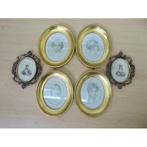 248 - A quantity of antique reproduction gilt frames  various sizes 