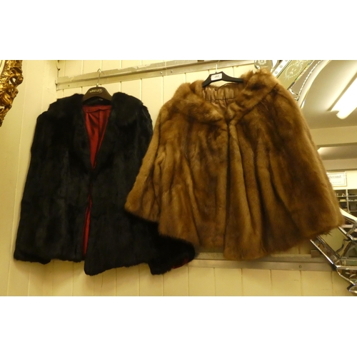 282 - Two vintage fur box jackets