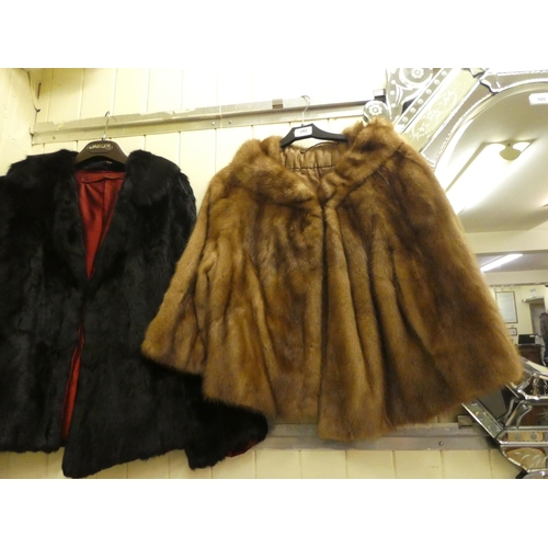 282 - Two vintage fur box jackets