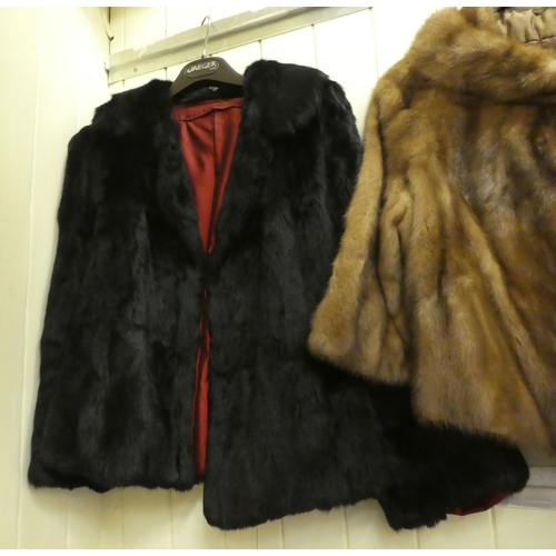 282 - Two vintage fur box jackets