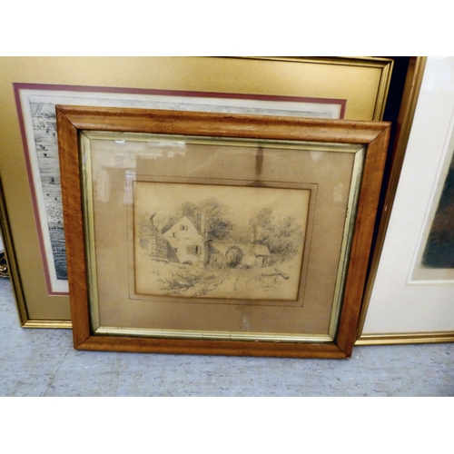 283 - A selection of mainly framed Victorian figure study prints  largest 16