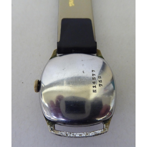 293 - A Tudor stainless steel cased manual wristwatch, faced by an Arabic dial