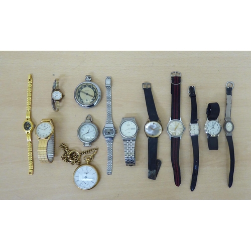 305 - Wrist and pocket watches  variously cased & strapped