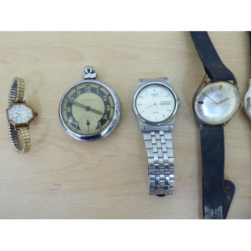 305 - Wrist and pocket watches  variously cased & strapped