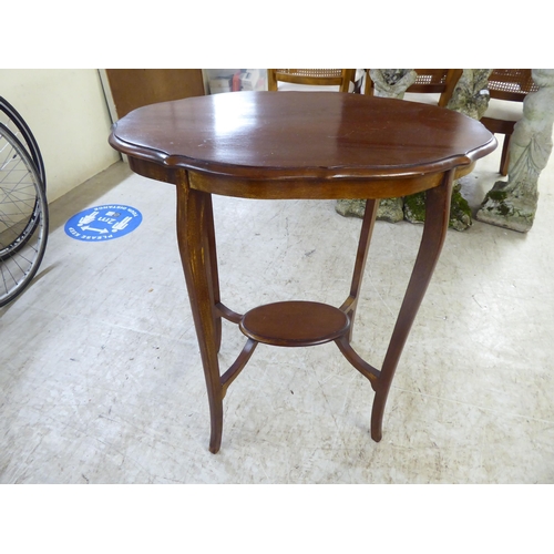 49 - Small furniture: to include a 1950s three tier cakestand, decorated in Oriental taste  31