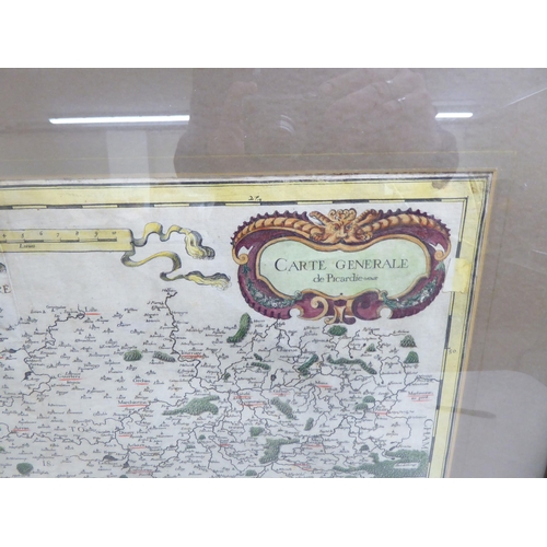 5 - An 18thC map 'Carte Generale de Picardie'  14