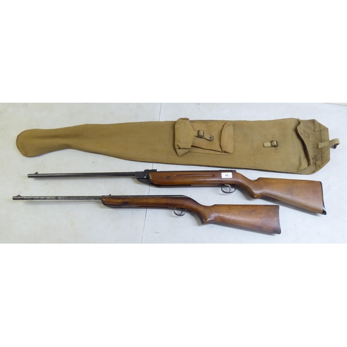 65 - A Diana Mod.35 1.77 calibre air rifle; and another 1.77 air rifle