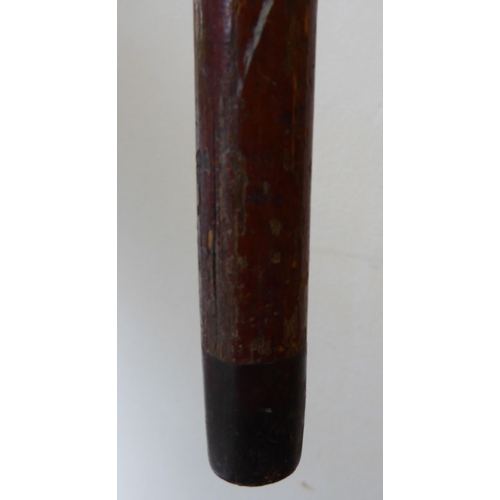 67 - A 9ct gold capped Malacca walking cane