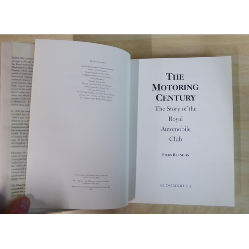 85 - Book: 'The Motoring Century, The Story of the Royal Automobile Club' by Piers Brendon, in one volume... 