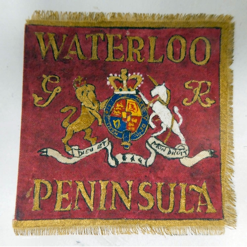 116 - Military items: to include two identical 'Waterloo' tapestries  2.5