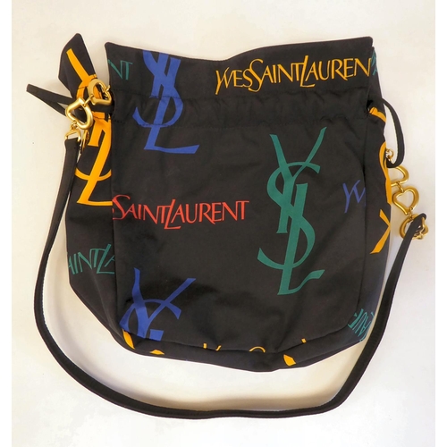 275 - An Yves Saint Laurent fabric bag, fashioned as a reticule