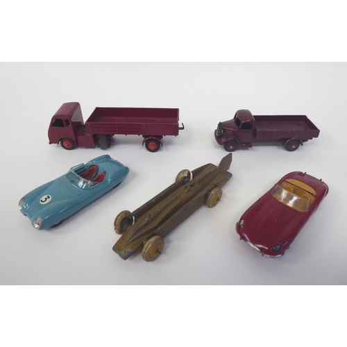 299 - Five vintage diecast model vehicles: to include a model of the Golden Arrow Landspeed record by Sir ... 