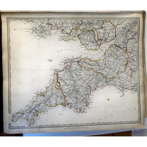 5 - A mid 19thC World Atlas, published by Chapman & Hall, London 1844  (completeness not guaran... 