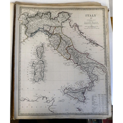 5 - A mid 19thC World Atlas, published by Chapman & Hall, London 1844  (completeness not guaran... 