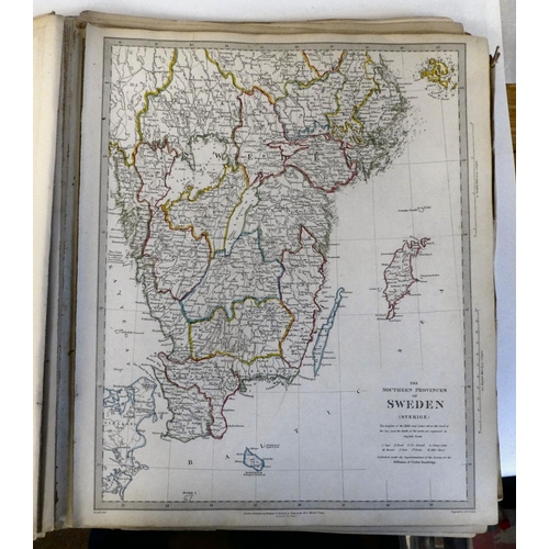 5 - A mid 19thC World Atlas, published by Chapman & Hall, London 1844  (completeness not guaran... 