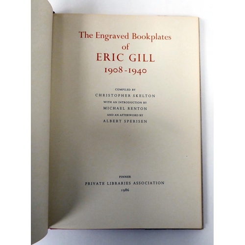 78 - Books: the work of Eric Gill (1882-1940), viz. 'Last Essays' with an introduction by Mary Gill; 'Woo... 