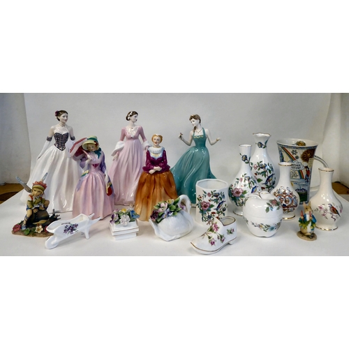 1 - Decorative ceramics: to include a Coalport china figure 'Perfect Moment'  No.210/7 500  sculpted by ... 