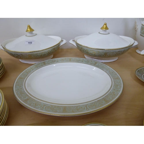 102 - Royal Doulton bone china English Renaissance pattern tableware