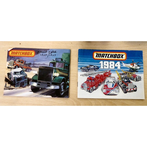 103 - Matchbox diecast model vehicles  some boxed; and a 1980s catalogue: to include a K-117 SP Hawk Missi... 