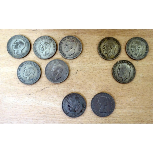 142 - Uncollated British coins: to include pre-1921 silver examples