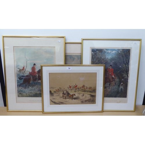 199 - Equestrian related prints: to include hunting examples  10