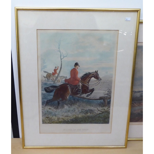 199 - Equestrian related prints: to include hunting examples  10