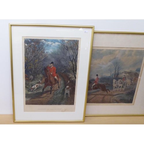 199 - Equestrian related prints: to include hunting examples  10