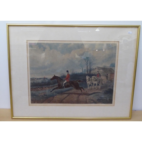 199 - Equestrian related prints: to include hunting examples  10