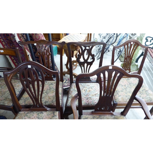 233 - Six 19thC mahogany framed dining chairs  various styles