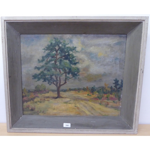 244 - Mary Gardiner - a Continental landscape  oil on canvas  bears a signature  17