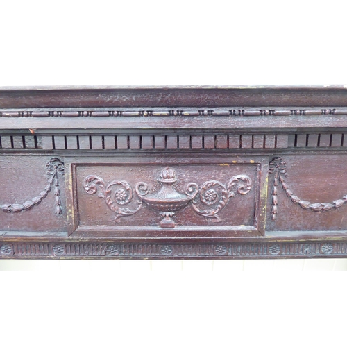 290 - An Edwardian stained and moulded pine fire surround  51